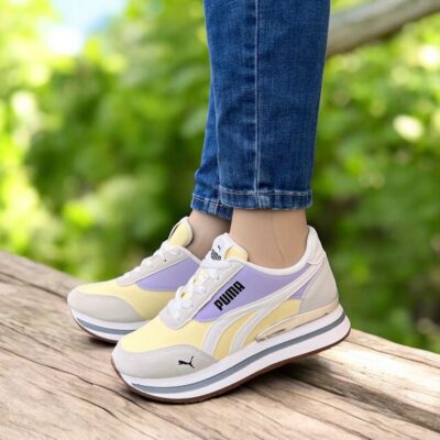tenis puma de dos colores