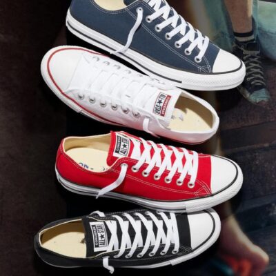 convere de suela baja de cuatro colores